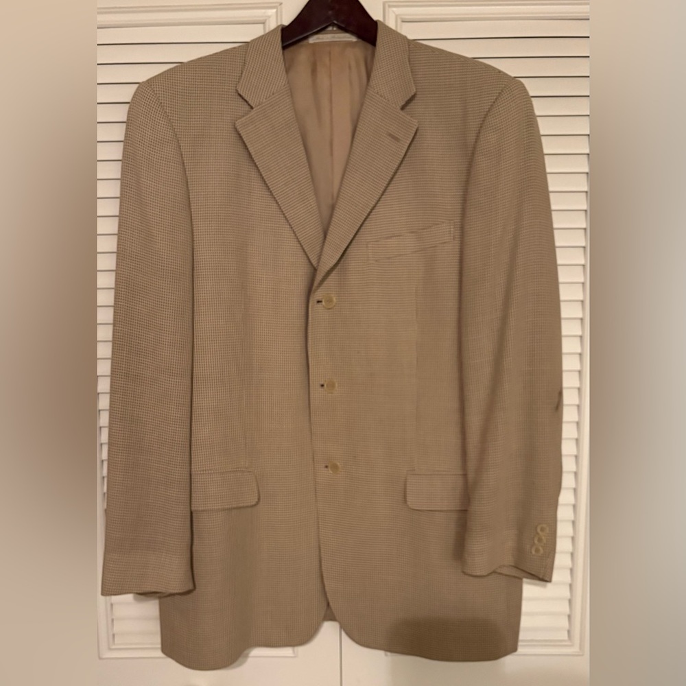 Ermenigildo Zegna  Men's Tan Blazer